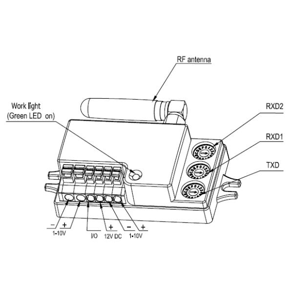 MC003V/CP+MW01 HF Wireless Motion Detector RF Wireless Transceiver Easy Installation