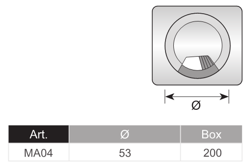 50mm Square Hole Cover for Cable Wire Furniture Hardware Accessory Part Component