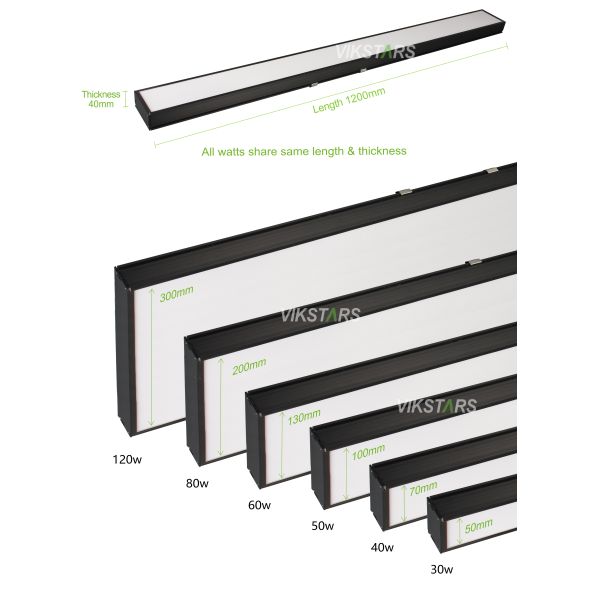 30w 40w 50w 60w 80w 120w Led Linear Lights With Best Price For Commercial Indoor Lighting