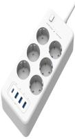 4 puertos PD 32W Smart Power Strip con enchufe de CA 250V16A 4000W