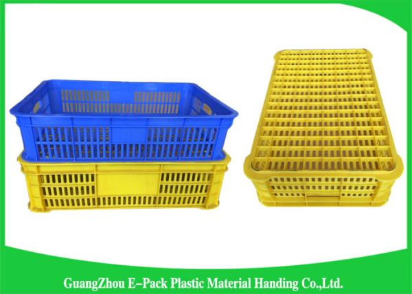 caixas plásticas do alimento do HDPE 50.4L/escaninhos de armazenamento plásticos empilháveis prova do risco