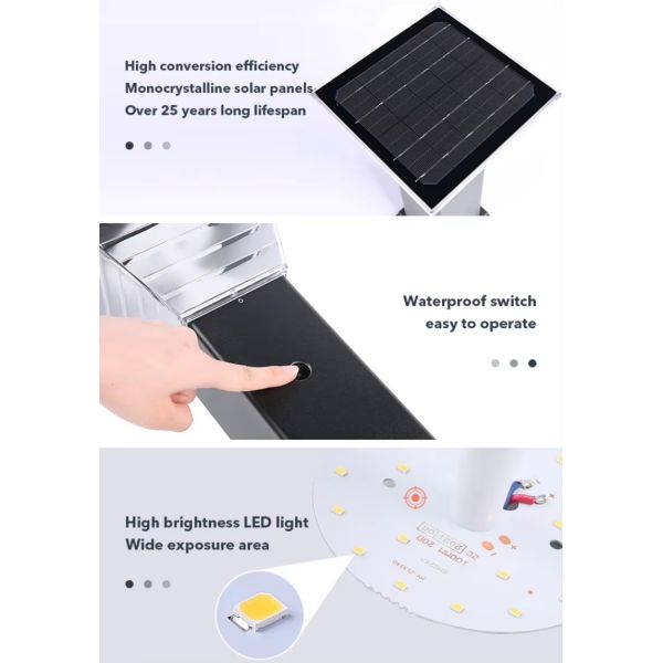 Super Bright LED Solar Lawn Lights Waterproof Outdoor Garden Pathway Lighting