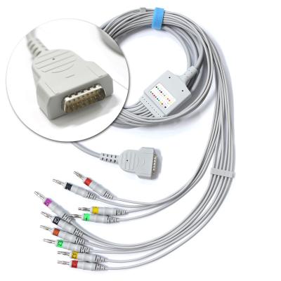 3/5 ECG de chumbo / cabo ECG ECG acessórios para medição precisa