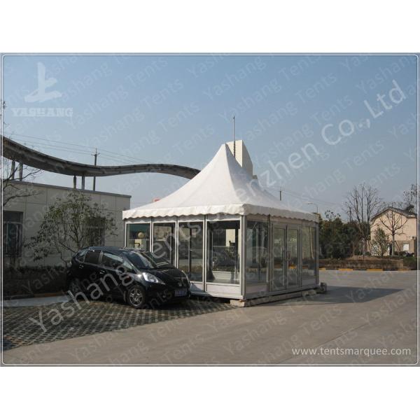 16M Wide Transparent Pvc Wall Outdoor Party Tents , Wind Resistant Garden Party Marquee