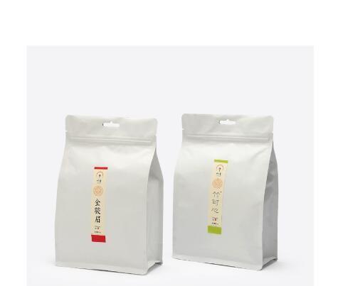 Customized kraft paper resealable food packaging bags with k