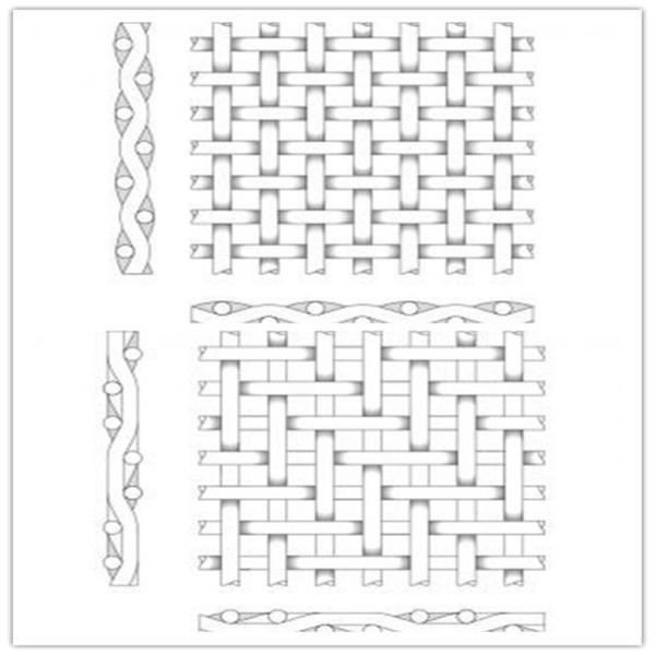 SUS304 Rejas de alambre enroscado para tamizadores de minería tamizadores de alambre