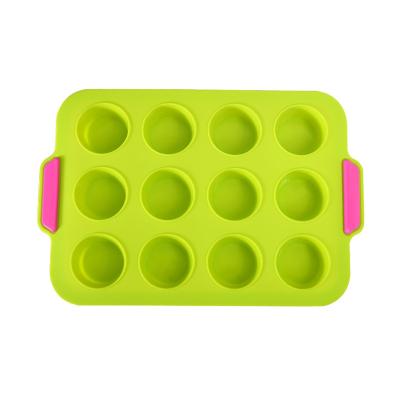 o bolo multicolorido do silicone 207g molda o molde do queque