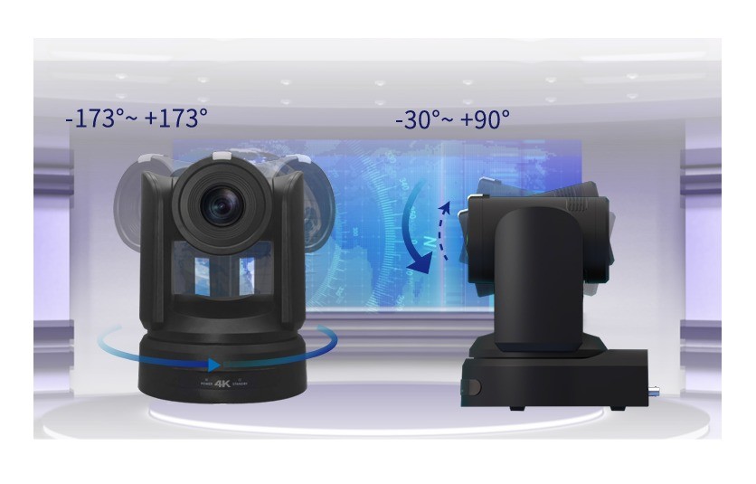 Video Output DP-UHD800 4K60 UHD NDI HX3 PoE HD-MI Dual 3G-SDI 12G-SDI IP PTZ Camera