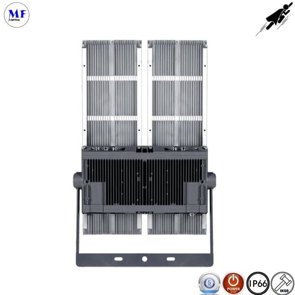 150W-1200W IP66 IK08 High Power Stadium Light Waterproof 140LM/W CRI80 High Mast Flood Light 5000K For Baseball Field