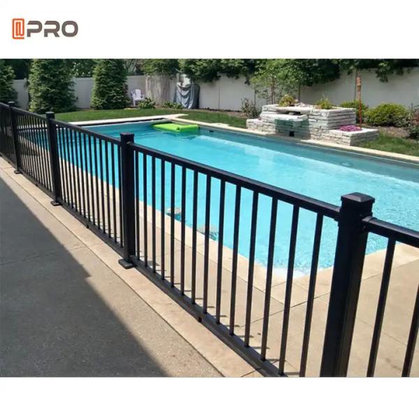 Modern Customization Aluminum Slat Fence Black Balustrades Handrails
