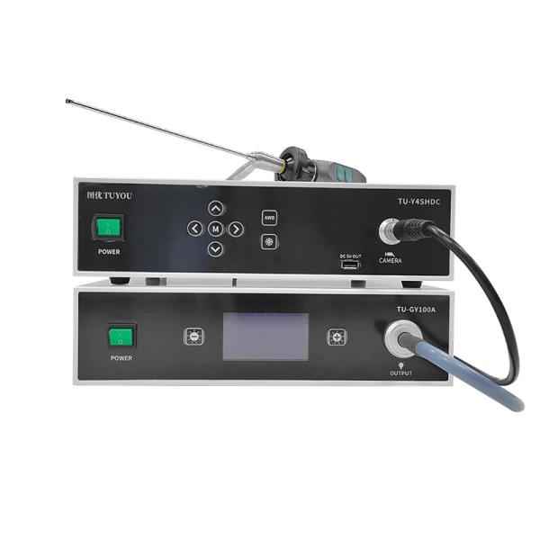 TUYOU Sistema de cámara para endoscopia ENT Full HD con fuente de luz LED fría de 100W para cirugía de endoscopia rígida