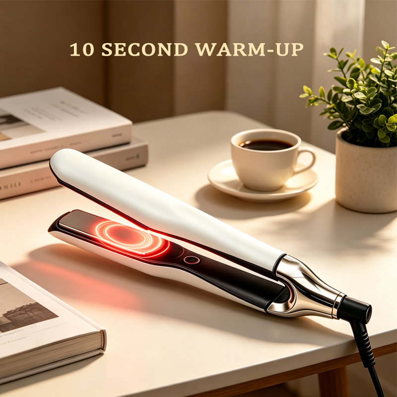 2026 New Arrival Luxury Portable Wide Hair Straightener Flat Iron Professional Salon RV Styling Tool Frizz-Free Titanium Ionic