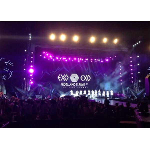 Light Weight Exterior Stage Rental LED Display With 640mmx640mm Aluminum Cabinet