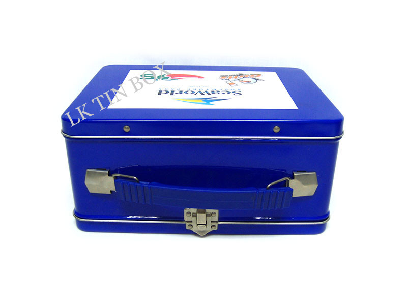 Healthy Large Lunch Tin Box Printing Football 216 * 165 * 102H Mm FDA SGS