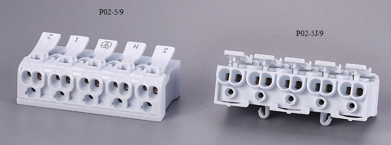 2 3 4 5 нажим Screwless снабжения жилищем PA портов 450V 24A 0.5-2.5mm2 в соединителе провода для света СИД