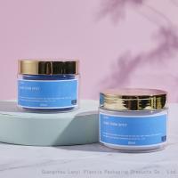 Frascos cosméticos plásticos dourados do tampão de parafuso da máscara 2.71OZ facial