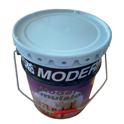 4C deslocou cilindros de aço vazios de Pail Bucket 18L da pintura da impressão 