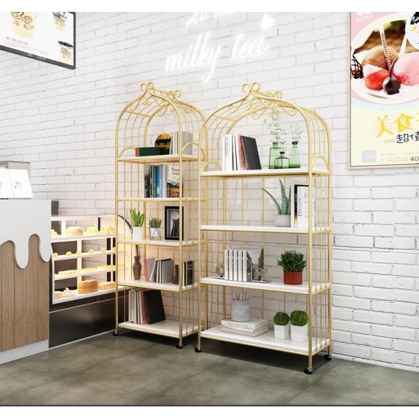 Bird Cage Shape 170cm Height Steel Book Rack Rustproof
