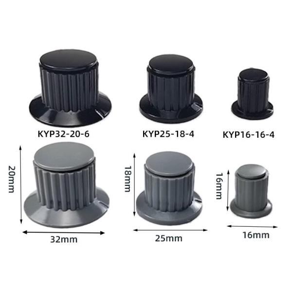 BONENS 4 мм 6,35 мм 6,4 мм Кнопки потенциометра Кнопки усилителя KYP25-18-6J KYP16-16 KYP32-20-6