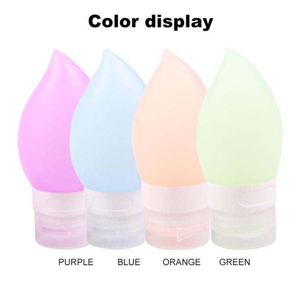 бутылки шампуня перемещения силикона доказательства утечки 60ml Squeezable