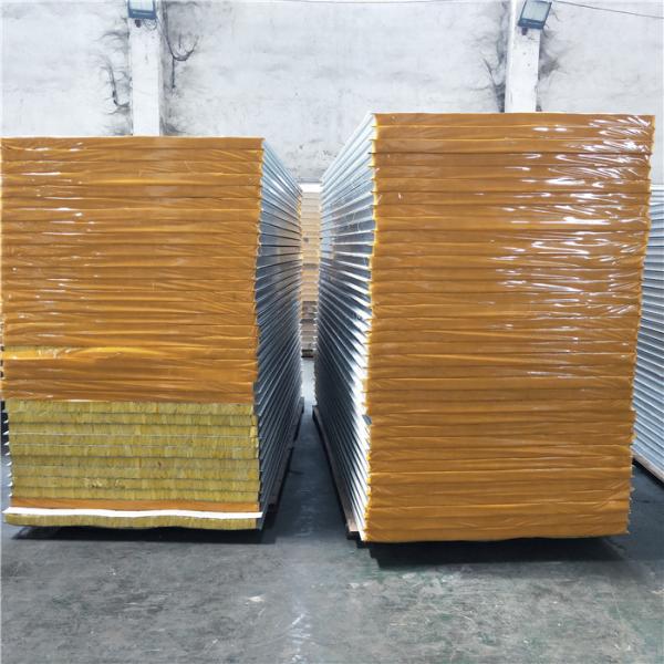 construction real estate rock wool sandwich panel with film with film 3000x1150x50mm
