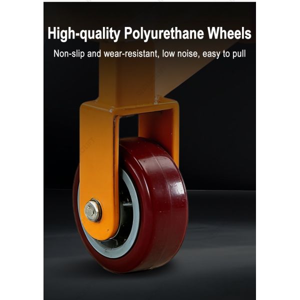 DTF450-1 Foot-Operated Hydraulic Drum Truck (Adjustable Support Legs)