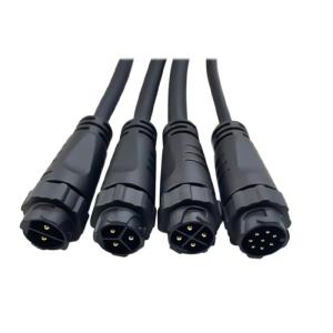 Self Locking Nylon Male Female Cable Connectors Waterproof For Floodlight Line