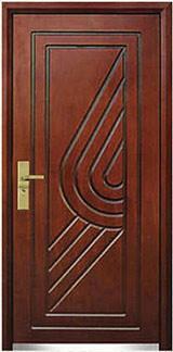 steel wood security armored door