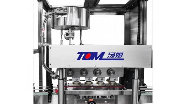 Machine de couvercle automatique de bouteille linéaire 6000BPH en acier inoxydable