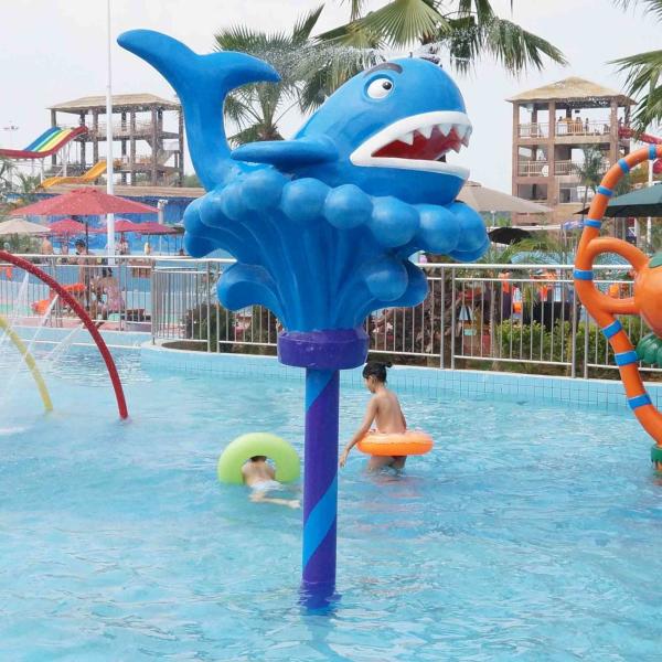 Оборудование игры брызга кита шаржа для малышей/взрослых, глубины воды 0,3 до 0.6m