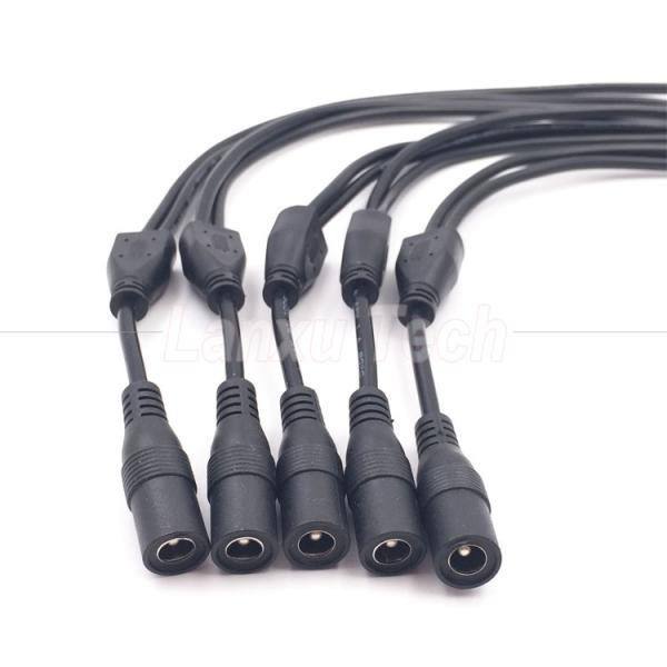DC mâle femelle 5.5x2.1mm Jack Splitter câble d'extension de puissance pour la lumière LED Caméra de vidéosurveillance
