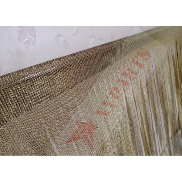 кольцо металла нержавеющей стали 0.53x3.81mm цепляет латунный цвет для занавесов строки