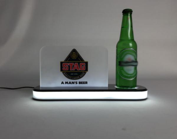 ROHS 200mm Lighted Liquor Bottle Display Light Up Liquor Shelf UL