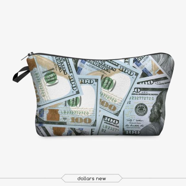 Women Cosmetic Bag 3D Printing Makeup Bags With Multicolor Pattern Cute Cosmetics Pouchs For Travel Ladies Pouch