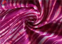 La rayure antistatique de Lycra a imprimé le tissu en nylon de bikini de tissu de Spandex
