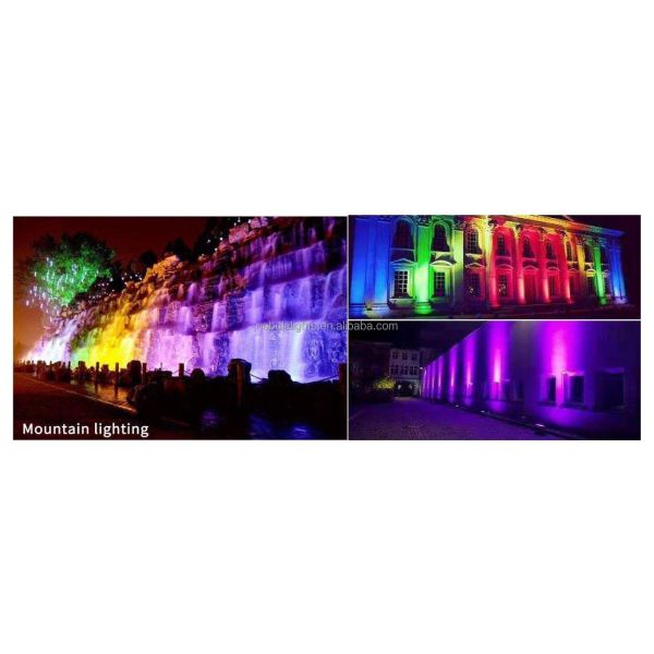 Outdoor 60x10W LED IP65 RGBW Wall Wash Washer Stage Flood Architecture Building City Color Light