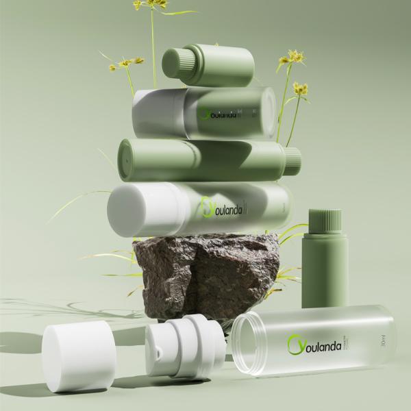 Airless Bottle  Body Lotion PET 50ml Airless Pump Bottles Set Plastic Recyclable Skincare Packaging