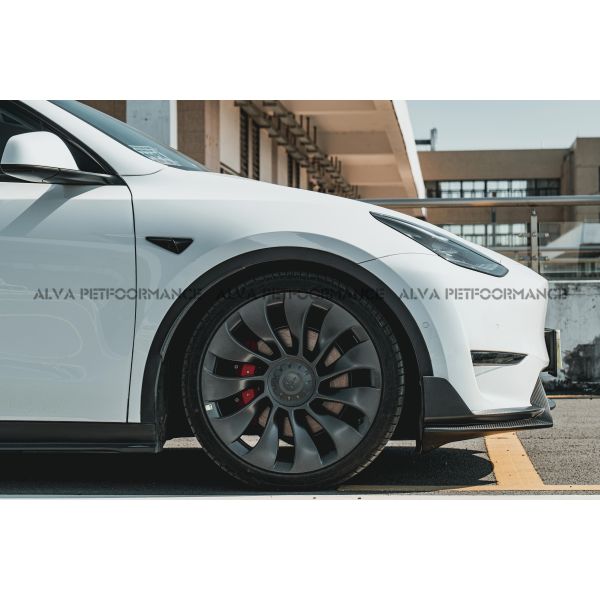 Add on Installation MiW Design Carbon Fiber Body Kits Tesla Model Y Excellent Fitment Front Lip Side Skirts Rear Exterior