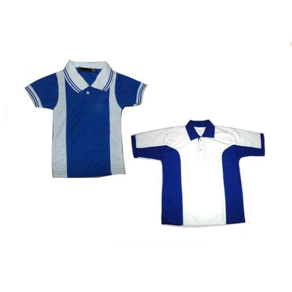 Elegant Design Children's Style Clothing , Pure Cotton School Uniform Polo Shirts