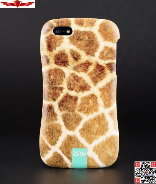 New 3D Printing Animal Skin Zinc Alloy Bumper With PC Back Cover Cases For Iphone 5 5S