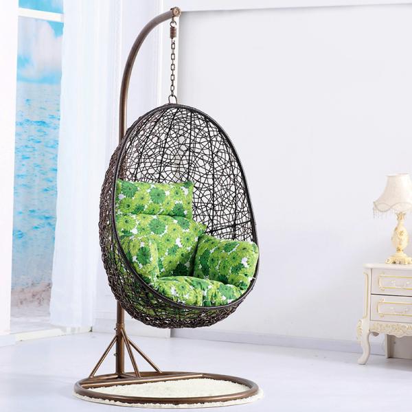 Mail Packing N Modern Design Single Swing Chair PE Rattan Hanging Chair for Apartment