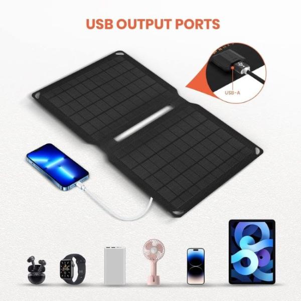 600D ПВХ солнечный панель сумка портативный 7 Вт солнечный зарядчик для наружных устройств зарядки