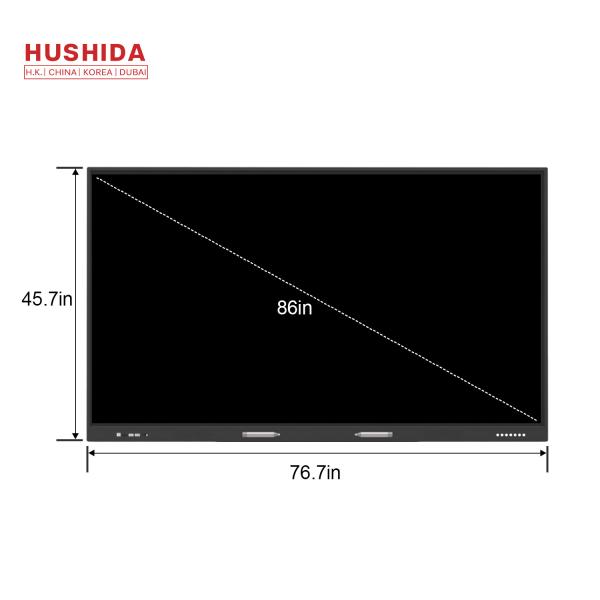 86 4K Touch Screen Interactive Whiteboard 20 Points Smartboard For Teaching