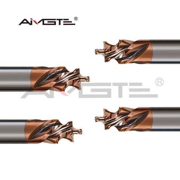 AlTiSiN Coating Tungsten Carbide End Mill 0.1mm - 12mm Carbide Form Tools For P20/H13/D2 Steel