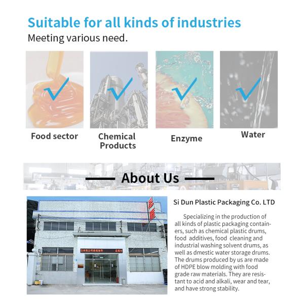 Caliber 33mm Square HDPE 5 Liter Plastic Drum