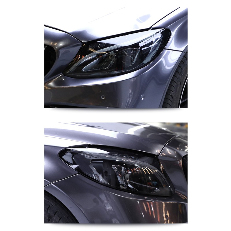 30cm*10m Photochromic TPU Car Lamp Film Clear to Black Car Headlight Film