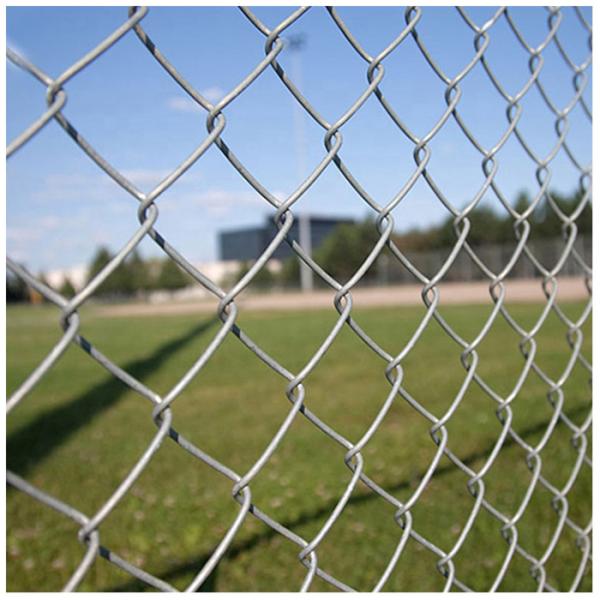 Hot-dip Galvanized or PVC Coated Chain Link Fence Ideal for Securing Sports Stadiums