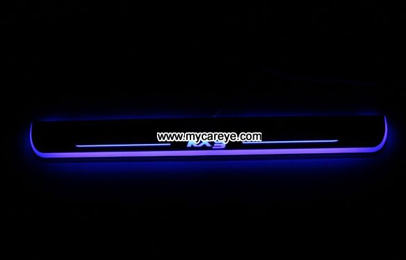 Kia KX3 Car accessory stainless steel scuff plate door sill plate light LED