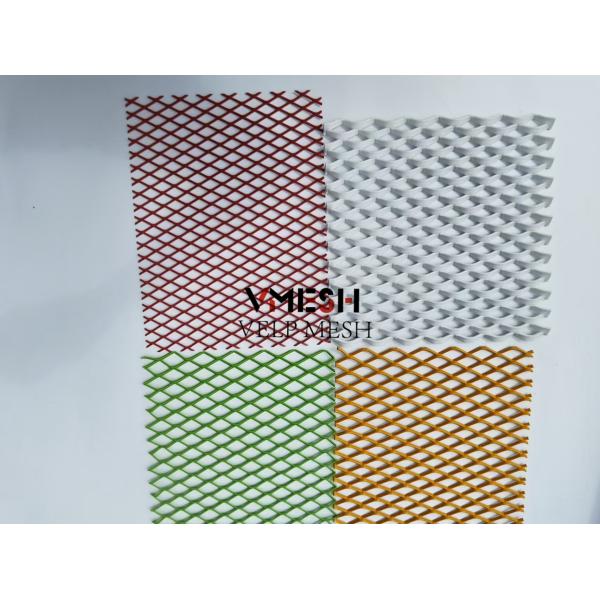 Decorative Archtectural Aluminium Plate Expanded Wire Mesh Standard Raised