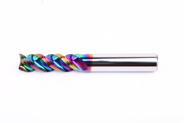 DLC Coating Tungsten Steel Aluminum End Mill With Center Cutting